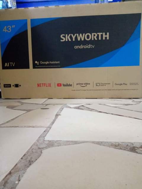 A picture of Skyworth 43 smart android tv YouTube Netflix and hd picture