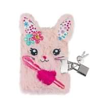 A picture of Mini Cute Plush Diary with Lock Message Saadia on WhatsApp