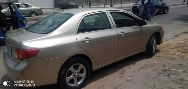 A picture of Belgium standard super sharp 08 Toyota corolla absolutely nothing to