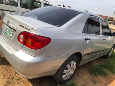 A picture of Toyota Corolla 2004 model In perfect condition Location Abuja Price