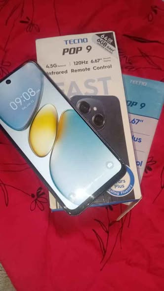 A picture of CLEAN TECNO POP 9 6GB RAM 64GB ROM WITH CARTON