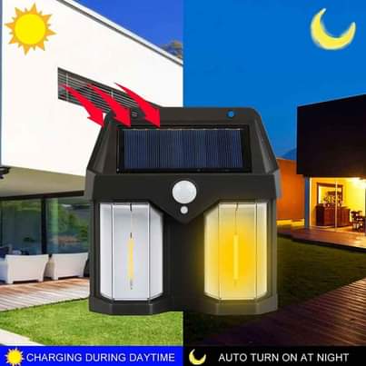 A picture of Double tungsten solar wall light check price and specifications on