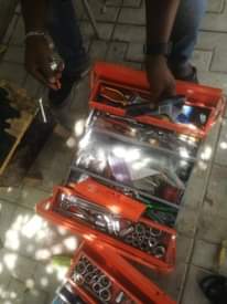 A picture of sets of mechanical tools