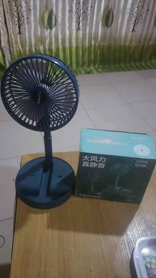 A picture of RECHARGEABLE FAN ONE MONTH USE