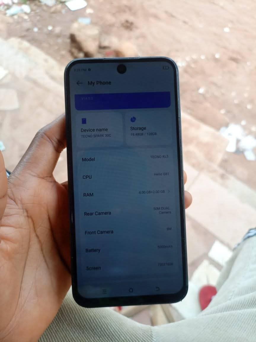 A picture of Tecno spark 30c