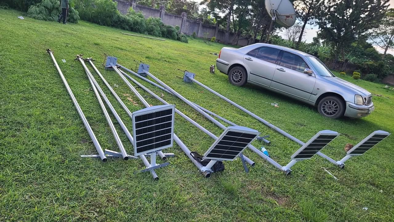 A picture of Solar Security Street lights Installation