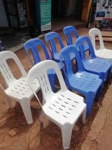 A picture of Nice House of plastics armless chairs at 20k each in