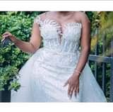 A picture of A wedding gown for sale