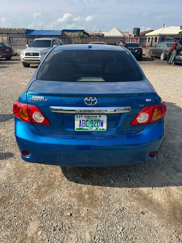 A picture of One month used 2010 corolla complete first body with verify