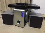 A picture of SONY 2.1 MINI HOME THEATRE AND SONY DVD.