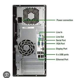 A picture of Laptop desktop and HARDISK