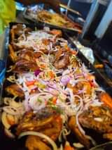 A picture of Grilled chicken with chips