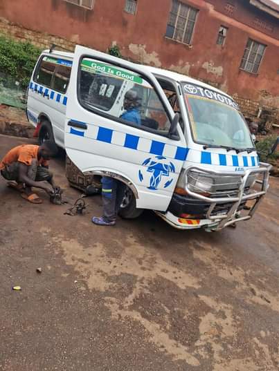 A picture of Kigege taxi hiace drone