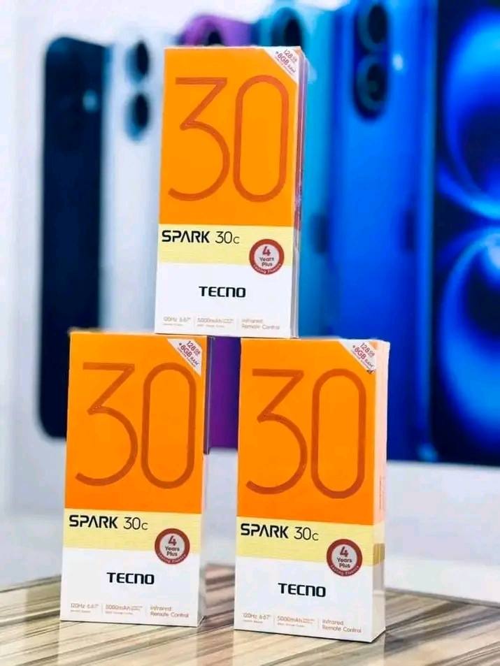 A picture of TECNO SPARK 30C BRAND NEW BOXED PACK SMARTPHONE WITH 128GB