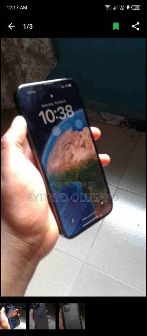 A picture of Iphone 13 pro max for Sale or Swapping with 256gb