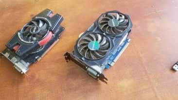 A picture of Radeon HD 6670 and Nvidia GTX 750ti Available