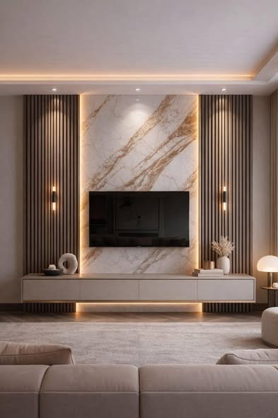 A picture of Fundi Gypsum shokes tv house designer and finishing
