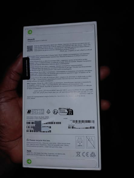 A picture of Brand new iphone 16 5G 128gb 8gb ram Pay on