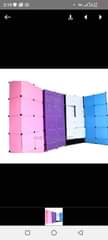 A picture of 2 column plastic wardrobe