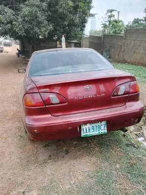 A picture of Toyota Corolla okere ju owo elo Engine and gear ac