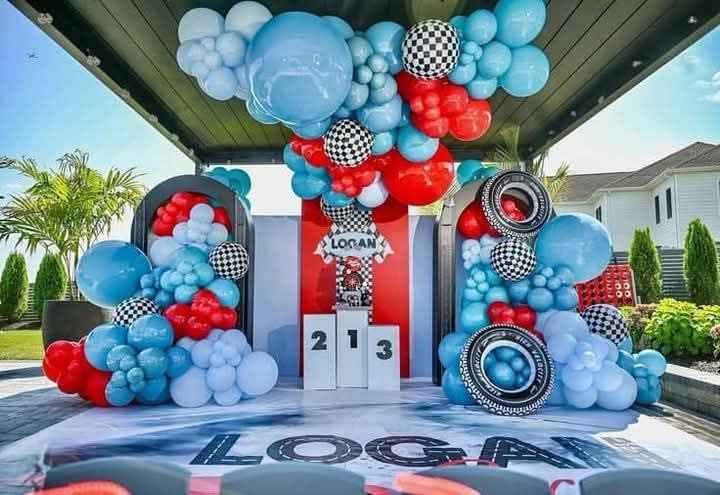 A picture of Birthday decorations
