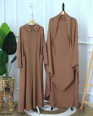 A picture of Two pieces jilbab