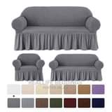 A picture of Sofa covers and dinning chair covers table runners bedsheets waterproof