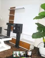 A picture of Tv mount and stand