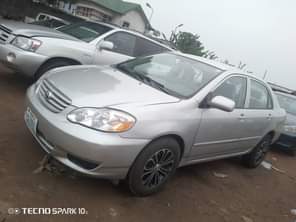 A picture of Highest grade 03 04 model Toyota Corolla everything is intact