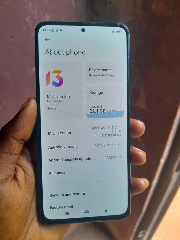 A picture of REDMI NOTE 11pro