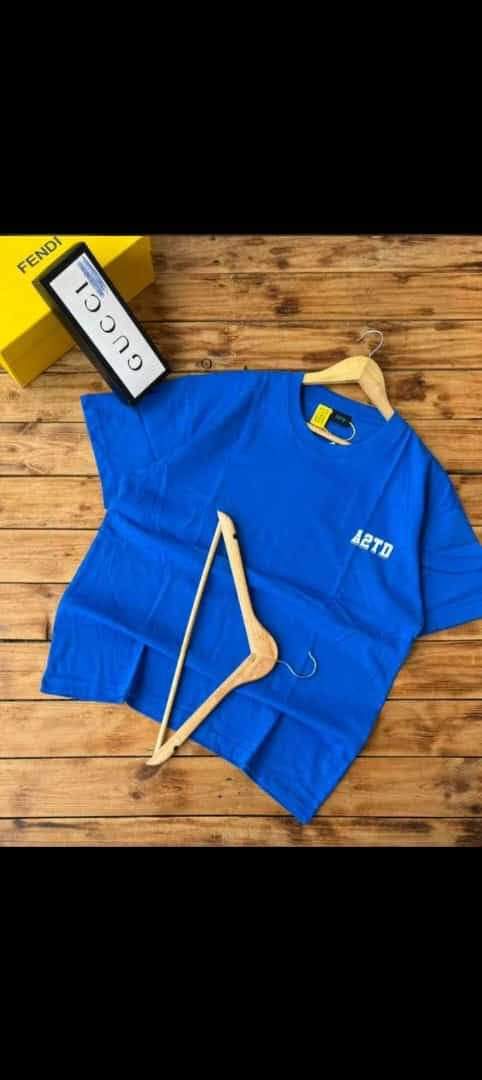 A picture of Plain and labeled T shirts