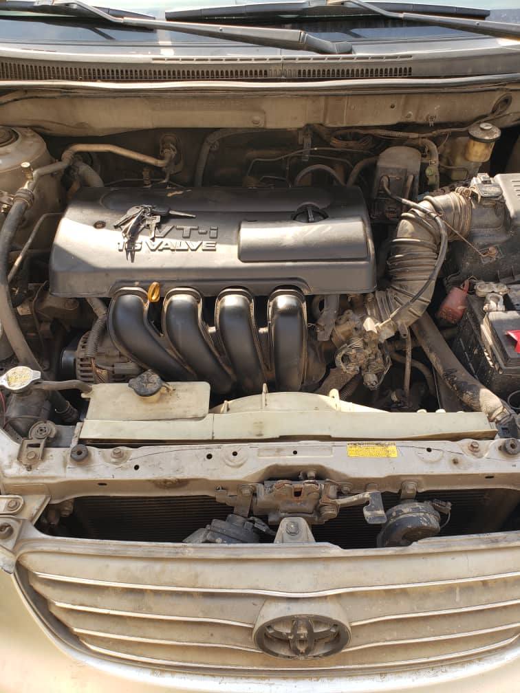 A picture of First body Toyota corolla 2004 with sound engine gear ac