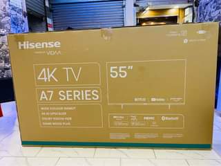 A picture of A7 55 inch Hisense smart uhd 4k brand free delivery