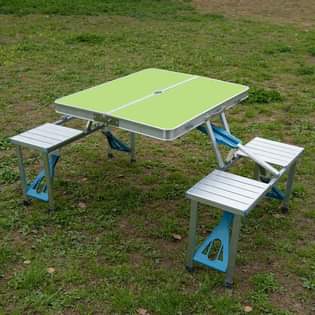 A picture of Four seat picnic tables available 290 000 0759594082