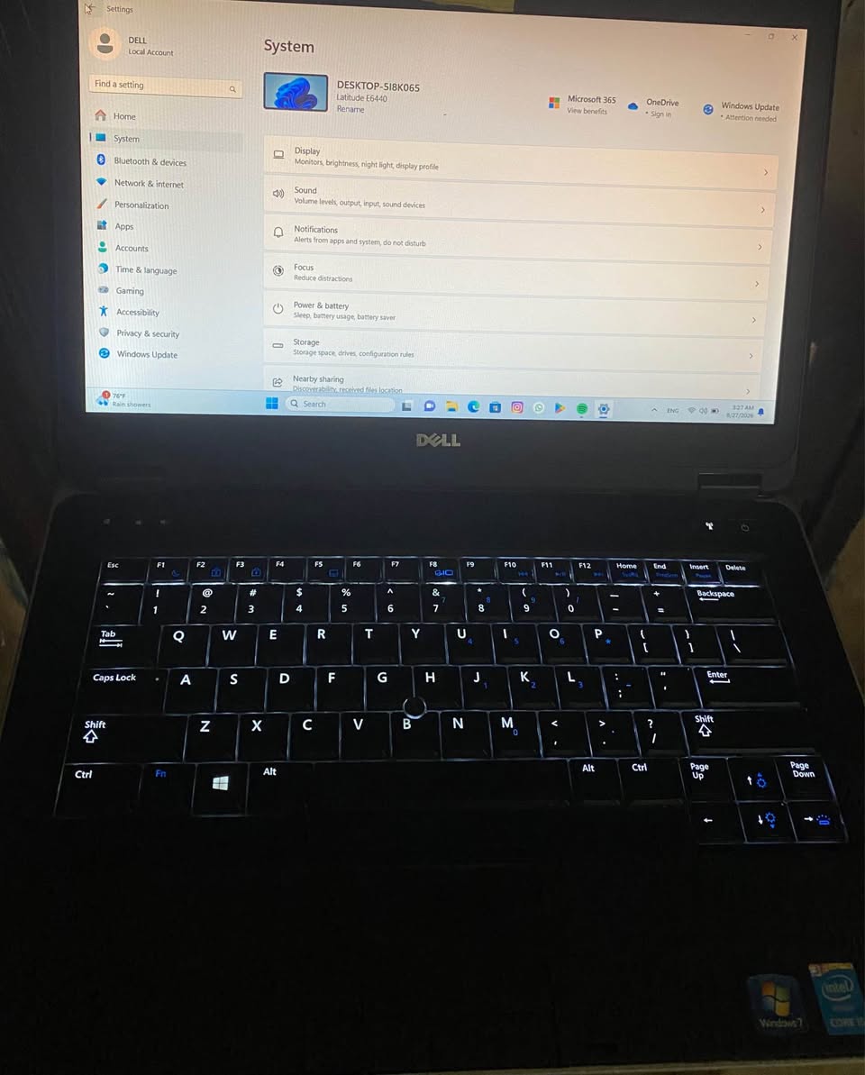 A picture of Laptop