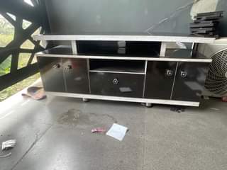 A picture of Well polished Acrylic TV stand negotiable