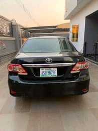 A picture of 2010 model Toyota Corolla LE 3 2 Million naira Asaba