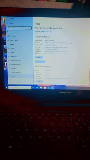 A picture of Lenovo