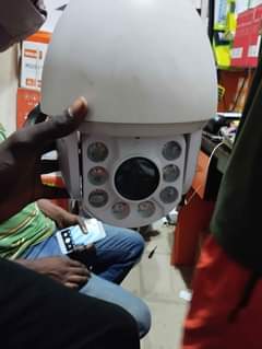 A picture of Cctv camera with soler camera No need of WiFi or