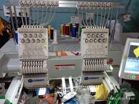 A picture of 2 Heads monograming machine