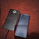 A picture of faulty phones Techno spark and blackberry prov 64gb