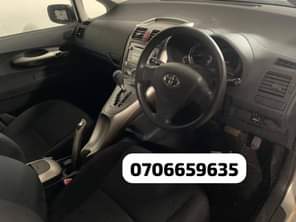 A picture of Toyota auris automatic transmission Petrol 5 seater Low Mileage Good