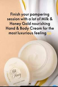 A picture of Milk and honey body cream and scrub