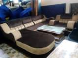A picture of Sofa set L shape and sofa bed