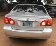 A picture of Full option Corolla 06 Android screen and reverse camera Clean