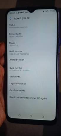 A picture of TECNO CAMON 12