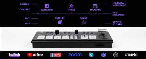 A picture of VIDEO SWITCHER MIXER OSEE GOSTREAM DECK
