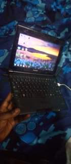 A picture of Toshiba mini laptop Ram 2gb hdd 300gb Processor core 2