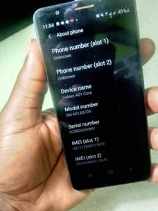 A picture of Samsung a01 core 16GB