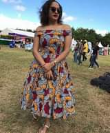 A picture of African ladies dresses